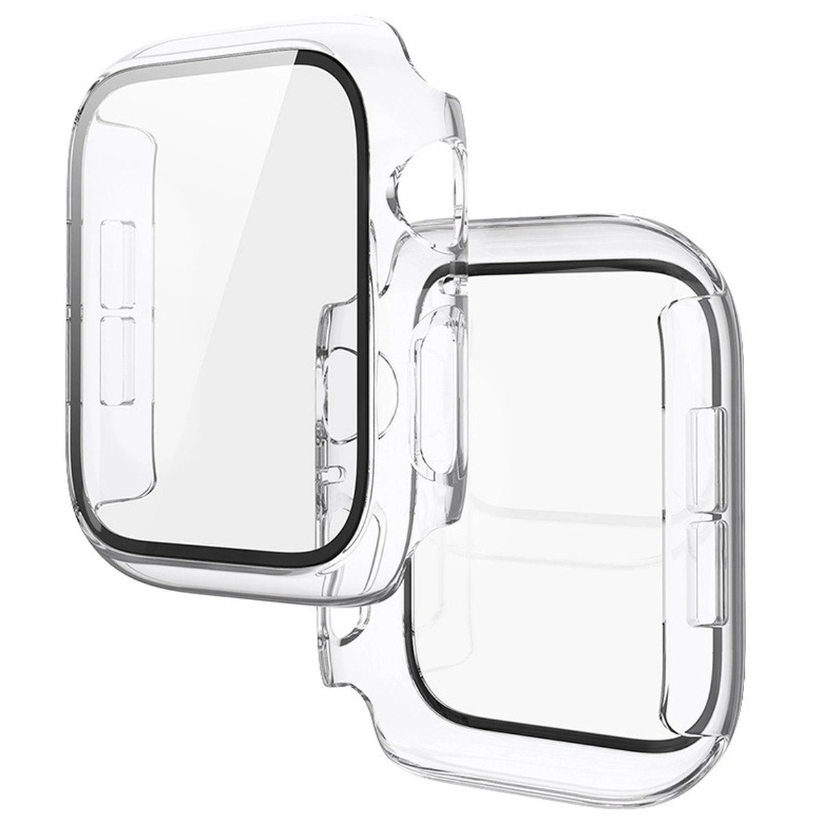 Etui z wbudowanym szkłem Bizon Case Watch Adamo do Apple Watch SE 3 / SE 2 / SE / 6 / 5 / 4 (44 mm)